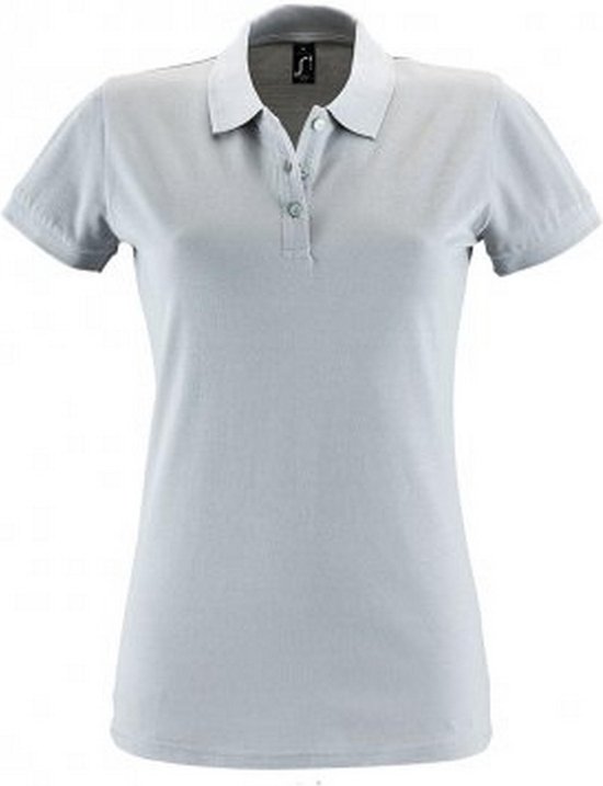 SOLS Dames/dames Perfect Pique Poloshirt met korte mouwen (Puur Grijs)