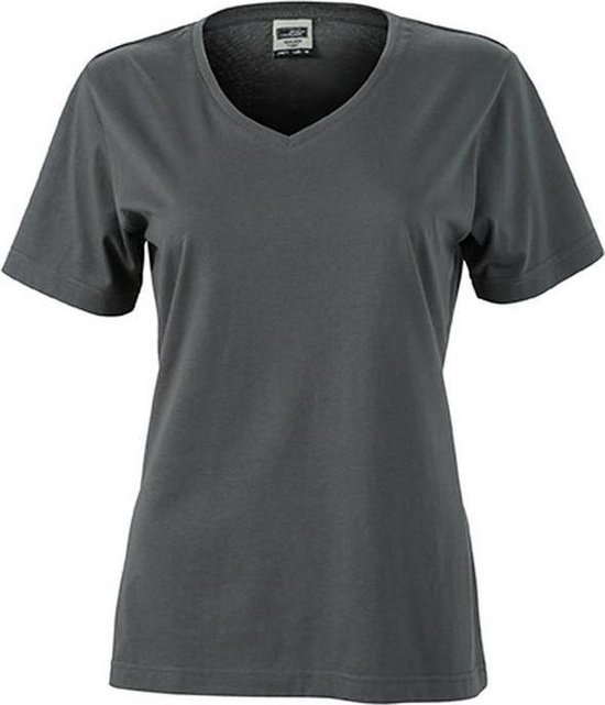 James and Nicholson T-shirt de travail pour femmes / femmes (gris carbone)