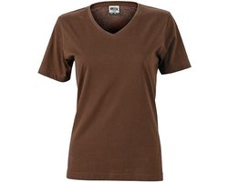 James and Nicholson Dames/dames Workwear T-Shirt (Bruin)