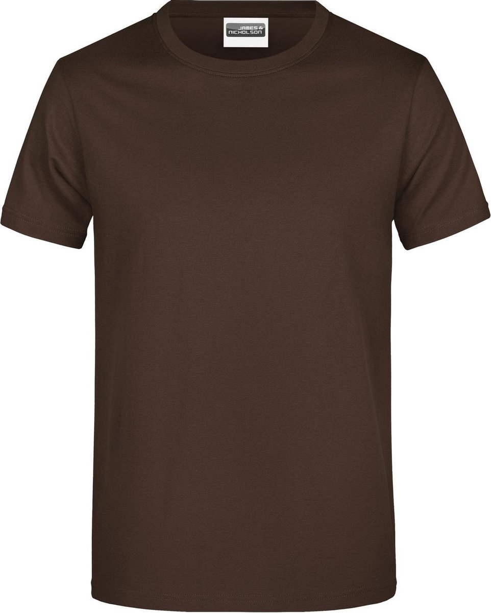James And Nicholson Heren Ronde Hals Basic T-Shirt (Bruin)