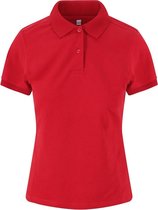 AWDis Gewoon Polos Womens Girlie Stretch Pique Polo Shirt (Rood)