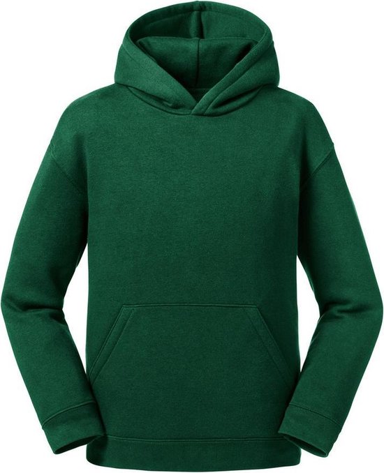 Russell Kinderen/kinderen Authentieke Sweatshirt met kap (Fles groen)