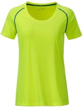 James and Nicholson Dames/Dames Sport T-Shirt (Helder geel/rechterblauw)