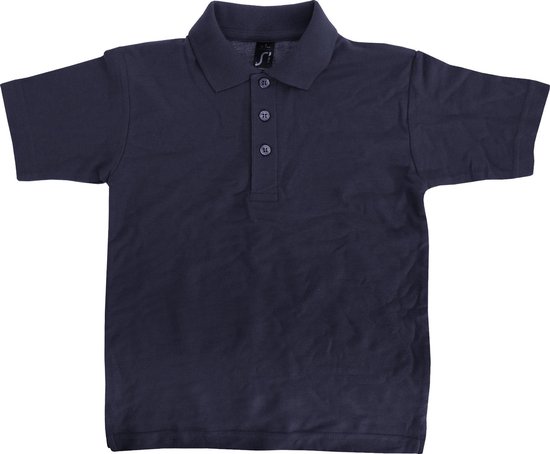 SOLS Kinder Unisex Zomer II Pique Polo Shirt (Marine)