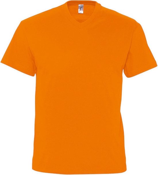 SOLS Herenoverwinning V Hals Korte Mouw T-Shirt (Oranje)