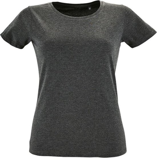 SOLS Dames/dames Regent Fit T-Shirt met korte mouwen (Houtskool mergel)