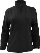 SOLS Dames/dames North Full Zip Fleece Jacket (Zwart)