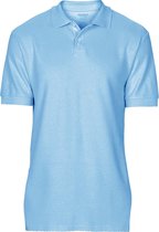 Gildan Softstyle Heren Korte Mouw Dubbel Pique-Pique Poloshirt (Lichtblauw)