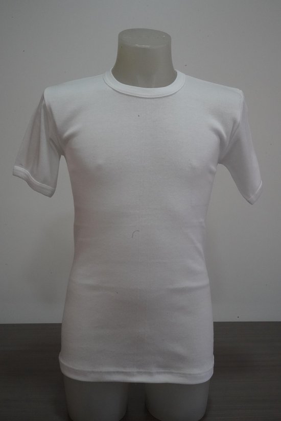 HL Tricot-T-shirt korte mouw wit--wit-Maat 116