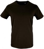 SOLS Heren Milo Organic T-Shirt (Diep zwart)