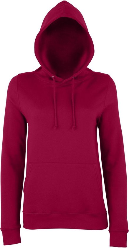 Awdis Gewoon Hoods Vrouwen/dames Girlie College Pullover Hoodie (Bourgondië)