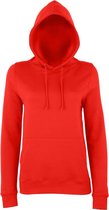 Awdis Just Hoods Femmes / Dames Girlie College Pullover Hoodie (Fire Red)