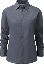 Russell Collectie Dames / Dames Lange Mouwen Shirt (Konvooi Grijs)