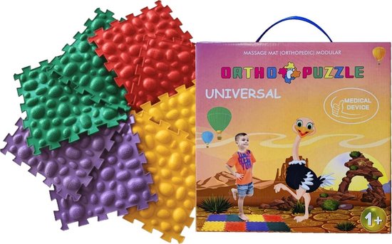 Zeekiezels, orthopuzzle, orthopedische massage en ontwikkelings speelmatten voor baby kinderen, vloerkleed, sensorische en balans stapstenen van Orthopuzzle — afbeelding 4