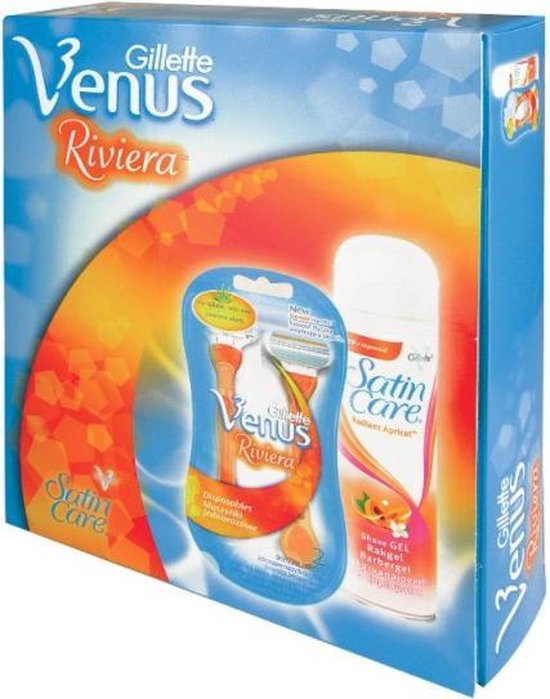 Gillette Venus - Riviera - Geschenkset - Scheermes + Satin Care scheergel