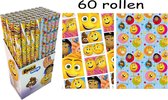 Emoji - Smiley cadeau inpakpapier 200 x 70 cm – 60 Rollen