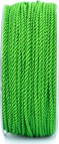Luxe Cadeaulint Koord - Groen (Licht Groen, 50 meter lang & 2mm breed)
