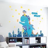 Muursticker Kinderkamer | Wanddecoratie Babykamer | Decoratie Jongens & Meisjes | Dinosaurus Versiering | 3D Stickers | Dino Muursticker | Slaaplekker Dino