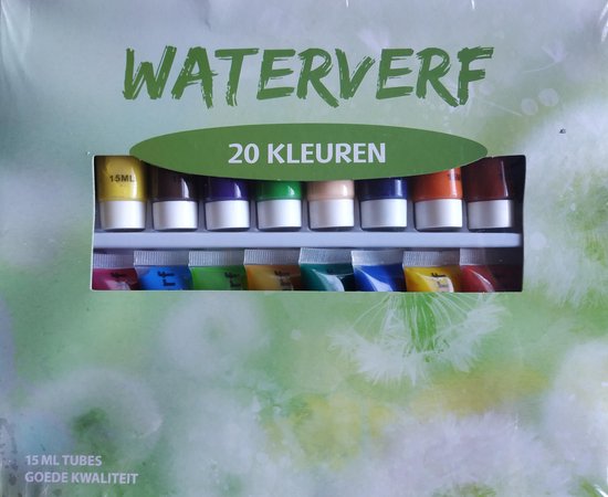 Onbevreesd Jong Doe alles met mijn kracht D&F - Waterverf - 20 Kleuren - Goede kwaliteit | bol.com