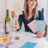 Set kaarten met wijn quotes - Set van 5 kaarten - Happy Wine Cards – Mix