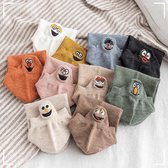 Smiling Socks® 10-Pack - Leuke sokken - Vrouw/Man - Maat 35-43 - Grappige sokken - Katoen - Cadeau voor haar - Antislip sokken - One size sokken