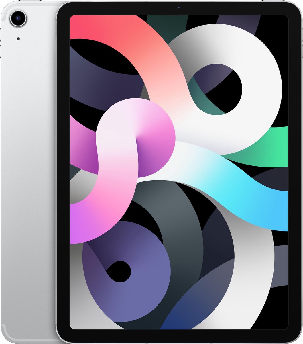 Refurbished iPad Air 4 64 GB 4G Zilver Als nieuw