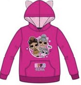 LOL Surprise sweater - hoodie - fushia - maat 110 / 5 jaar