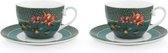 Pip studio cadeauset van 2 cappuccino kopjes 280ml winter wonderland