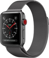 Shop4 - Bandje voor Apple Watch SE 40mm - Metaal Grijs