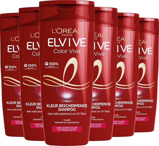 L’oréal paris elvive color vive kleurbeschermende shampoo voordeelverpakking...