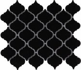 0,72m² -Mozaiek Paris Lantaarn Zwart Mat 5,2x5,2