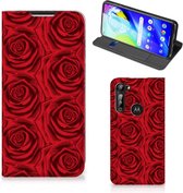 Mobiel Bookcase Motorola Moto G8 Power Smart Cover Red Roses