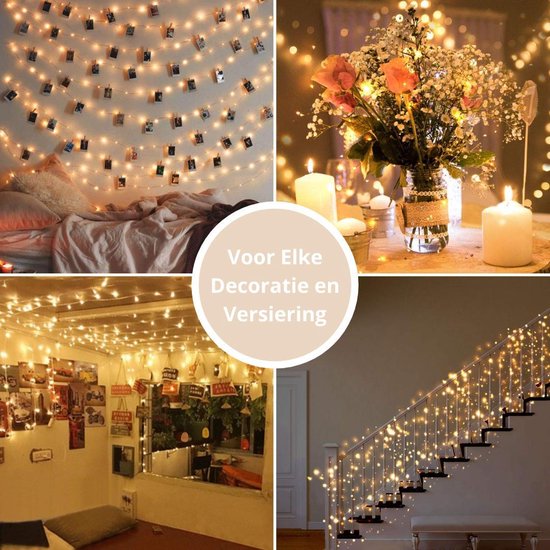 winkel Speels Geweldig Fairy Lights - Lampjes Slinger LED lichtjes - 2M met 40 LED lichtjes in  Warm Wit |... | bol.com