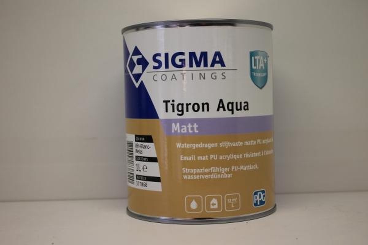 Sigma Tigron Aqua Matt 2.5L - Wit
