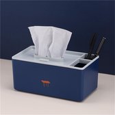 Tissue Box - Badkamer Accessoires - Tissuedoos - Organizer - Blauw