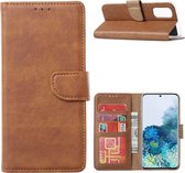 Samsung S20 FE Hoesje - Samsung Galaxy S20 FE Bookcase / Wallet case - Bruin