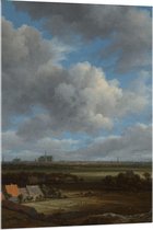 Acrylglas - Oude meesters - Gezicht op Haarlem, Jacob Isaacksz van Ruisdael - 80x120cm Foto op Acrylglas (Met Ophangsysteem)