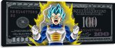 Vegeta Dollar Canvas - schilderij - dragonball z - houten frame - money