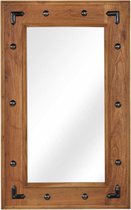 Wandspiegel 50x80 cm (incl LW 3d klok) - spiegel
