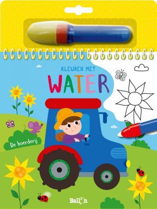 Kleuren met water  -   De boerderij - Ballon