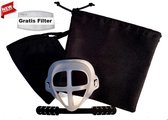 Wasbaar Mondkapje Comfort Set / 5-in-een / Herbruikbare wasbare Mondmasker + Wegwerp mondmasker Filter / 3D Beugel Airframe / 3D Bracket - make up beschermer + meer ademruimte / Verlenger Ear