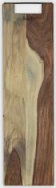 Serveerplank borrelplank Pure Rose Wood met metalen greep 69cm groot | kaas tapas plank hoge kwaliteit | Cadeau Tip!