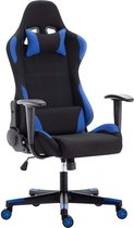 MILO GAMING Indy M7 Gaming Stoel - Verstelbare Bureaustoel - Gamestoel Hoofdsteun - Zwart met Blauw