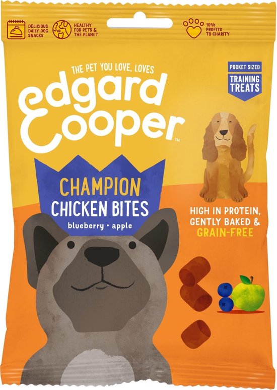 Edgard & Cooper Kip Bites - Voor Honden - Hondensnack - 50G | Bol.Com