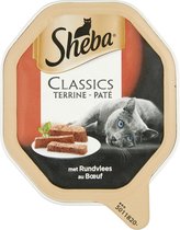 Sheba Classics Paté Kuipje - Rund - Kattenvoer - 22 x 85g