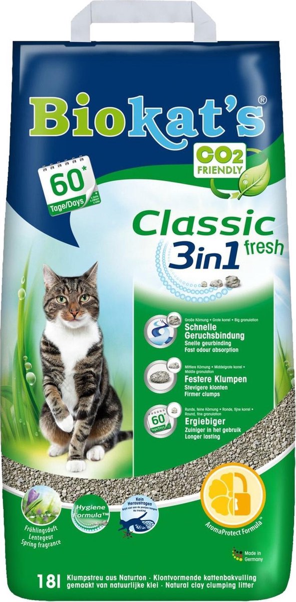 Biokat's Classic Fresh 3 In 1 - Kattenbakvulling - 18 L op De Prijzenvolger
