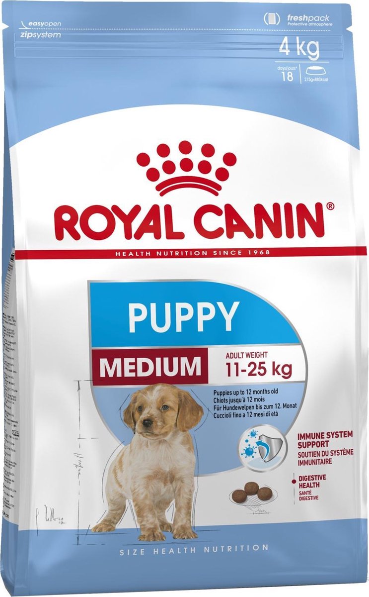 Royal Canin Puppy Medium – Hondenbrokken – 4 KG
