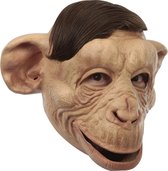Partychimp Chimpansee Aap Volledig Hoofd Masker Halloween voor bij Halloween Kostuum Volwassenen Carnaval - Latex - One size