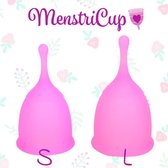 MenstriCup menstruatiecup roze maat S