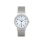 Adora zilverkleurige uniseks horloge met datum AB6143